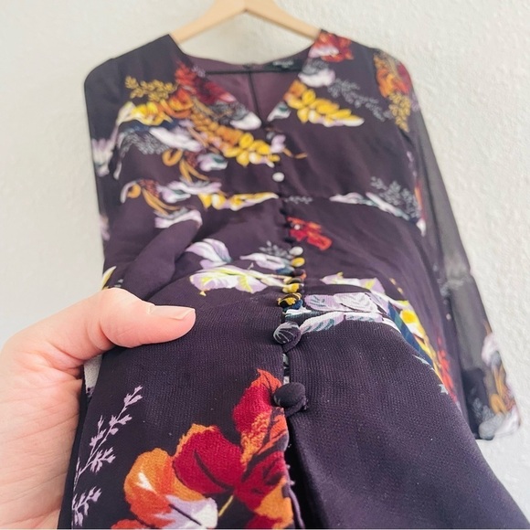 Madewell Lilyblossom Button-Front Dress in Blooming Oasis - Picture 4 of 16